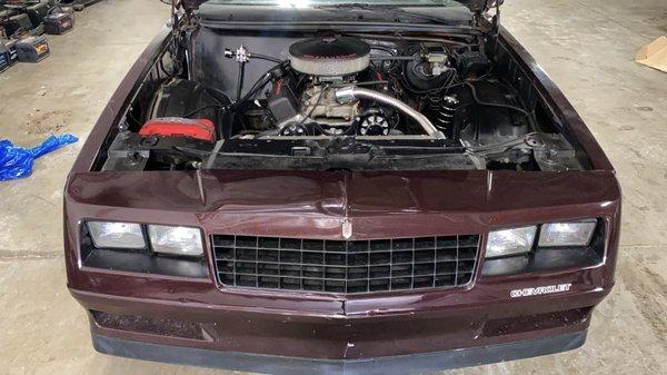 Chevy 383 Stroker motor installed in a 1987 Monte Carlo SS