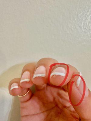 Unfinished nails