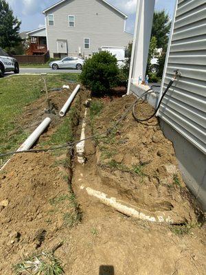 Main sewer lines replace from house to city.