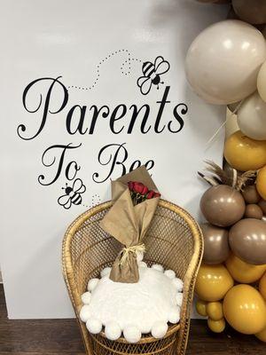 Parents to BEE themed baby shower