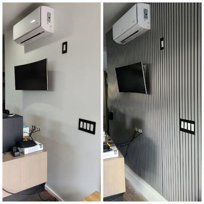 Slat wall installation