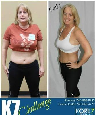 Before/After of our member via the K7 Challenge