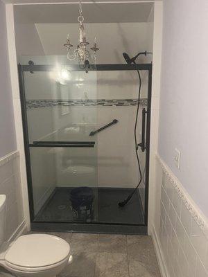 Shower installation & bathroom remodel.