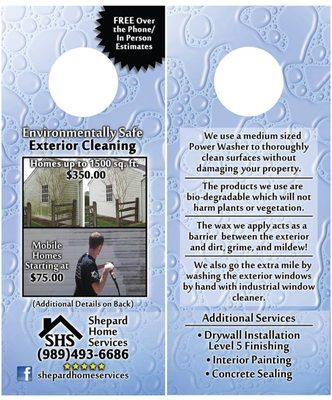 Door Hanger - Shepard Home Services