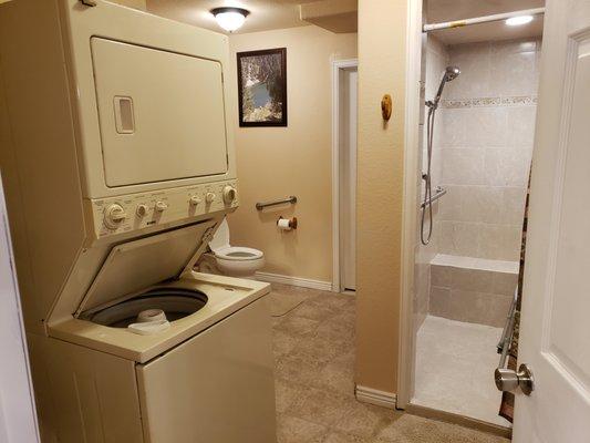 Laundry services included as well as handicap accessible bathrooms.