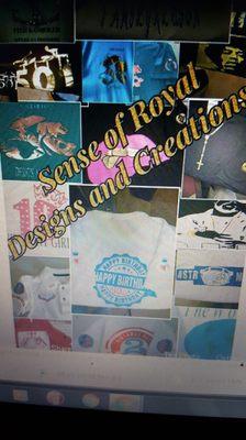 These are a Few " Custom Designed T'shirts The Company 
Created and Many More