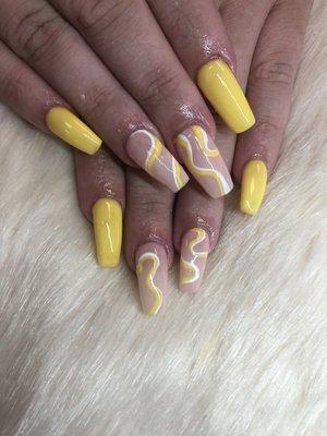 Full set gel with design