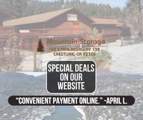 Storage Units Available today! Small and Larger Units Available. Certified U-Haul Rental Center. Check out our website for special deals!