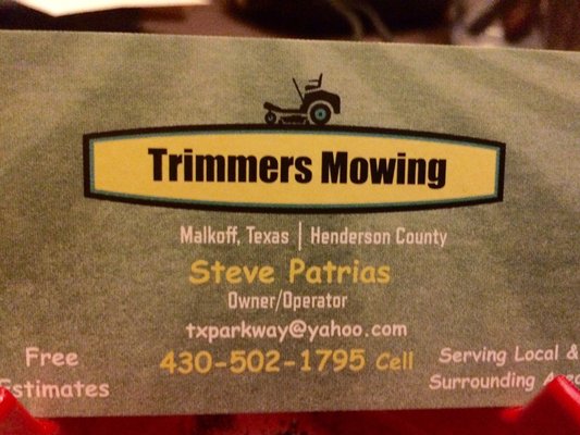 Trimmers Mowing