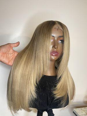 100% human hair glueless wig