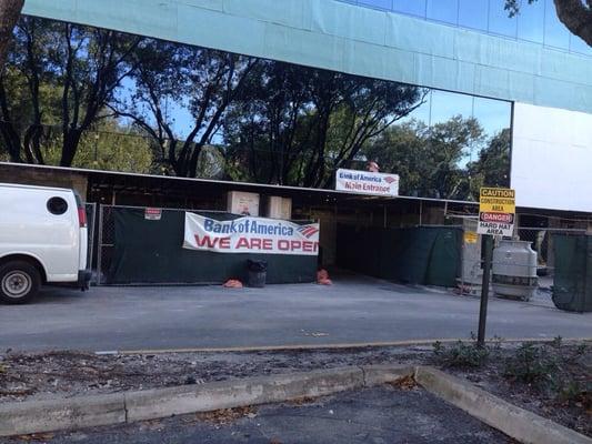 Under construction- entrance at rear of building