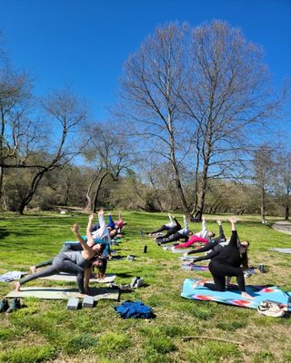 Yoga in the Park Asheville April 2023