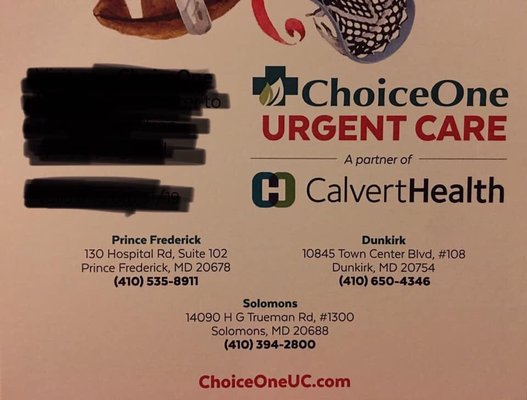 ChoiceOne Urgent Care - Prince Frederick