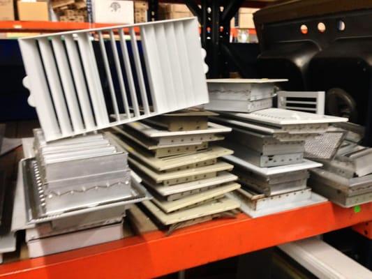 You'll find vents, doors, windows, electrical supplies and painting supplies