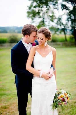 A couple that got married at the farm in 2015