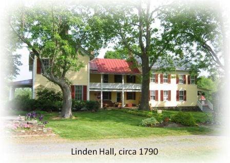 Linden Hall and Guest House (on right)