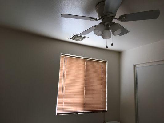 Fans in all rooms