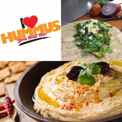 Hummus wraps and spread