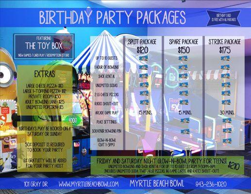 Birthday Packages