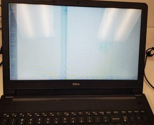 Laptop screen messing up, we can help fix this.