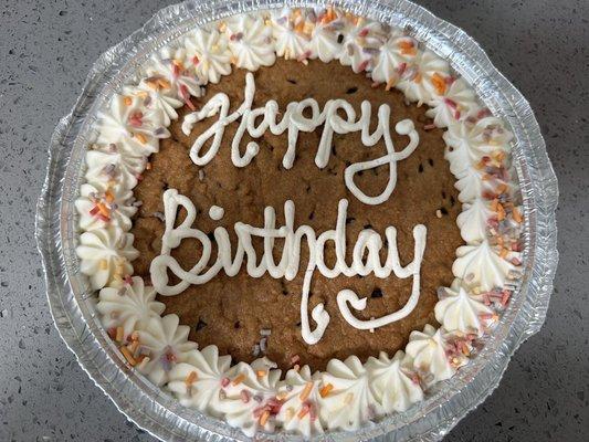 Fresh Baked chocolate Chip Cookie Cake