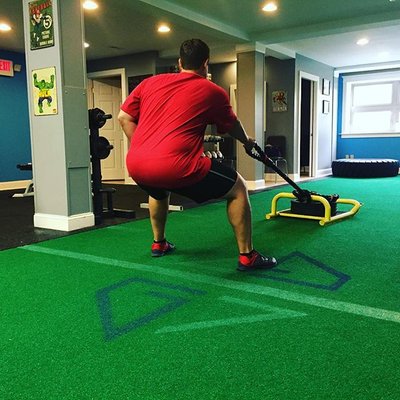 Game 7 Fitness - South Jersey Personal Trainer - 1-arm Strength Sled Row