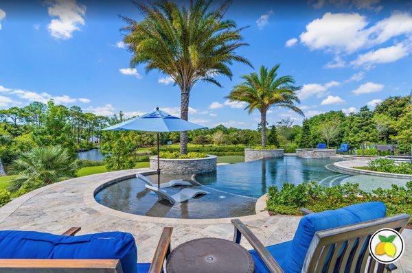 Luxury home with pool for sale in Jupiter, Palm Beach Gardens, and Tequesta. Property listed in Ranch Colony.