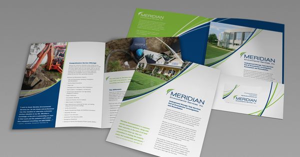 Meridian Environmental folder and brochures.