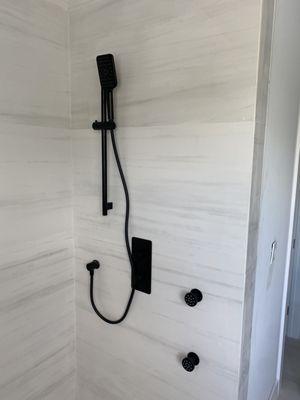 Shower and trim installation