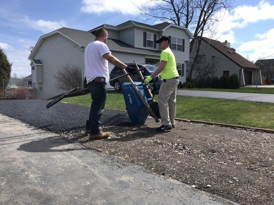 Driveway installation