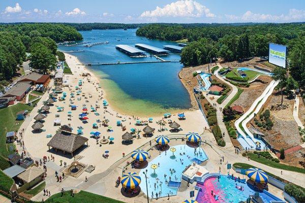 Water Park drone image