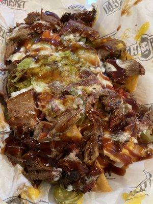 Stacked brisket nachos!!!