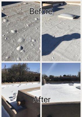 Flat roof restoration