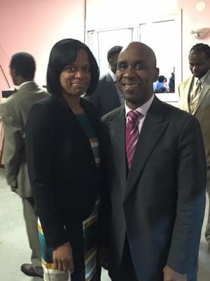 Our beloved Pastor B. Daughma and his beautiful wife....