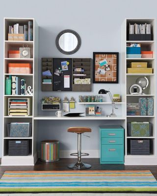 Organization is key to a clean space.