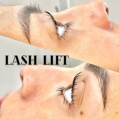 Lash lift from the side