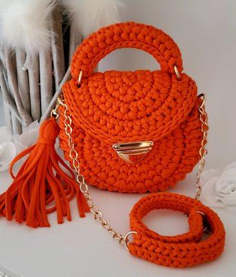 handmade lily mandarin handbag