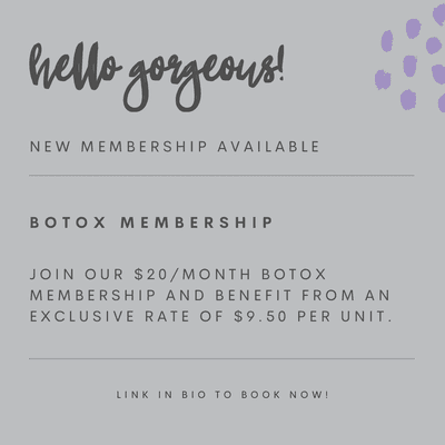 Join the Botox membership to lock in the great price on all of your Botox needs.