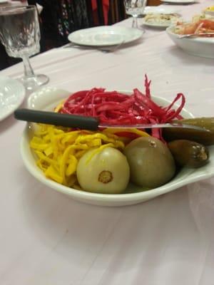 Pickled veggies platter