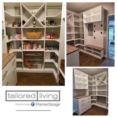 Custom Pantry and Mudroom.