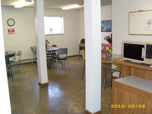 Community Room for Bingo, Holiday Parties, etc