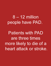 Find out if you suffer from PAD today.  Call for an appointment