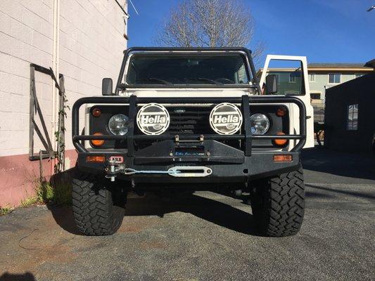 Land Rover Defender! Complete tune up, installed Old Man Emu Suspension, new 35" Nitto Trail Grappler tires. Upgrade differential ratio next