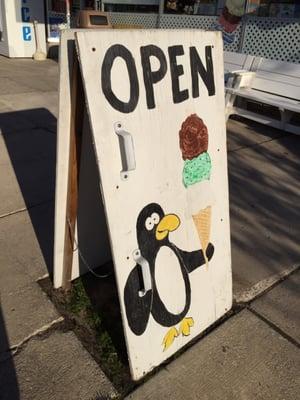 The New Ice Cream Sign