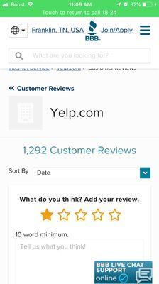 Yelp is a horrible service and is inaccurate