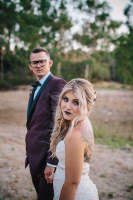 Autumn and Harley wedding portrait session.