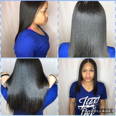 Silk Press on Natural Tresses