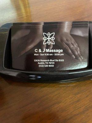 C & J Massage