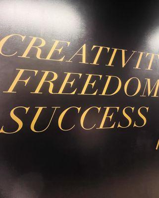 Creativity to be me! Freedom to be Me!!!
Success!!!