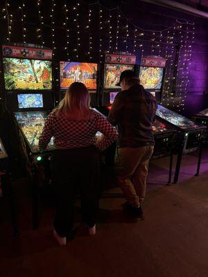 Back pinball area